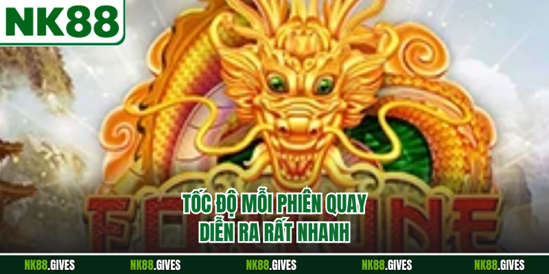 Tốc độ mỗi phiên quay diễn ra rất nhanh